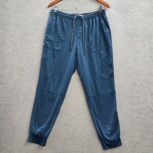 Koi Next Gen Women Scrub Pants M Blue Good Vibe Cargo Jogger 740R